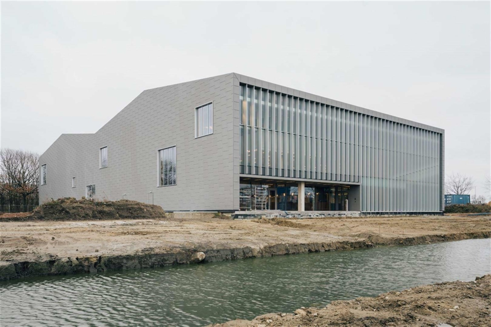Cronos Linkeroever - exterieur van het gebouw tijdens projectfase